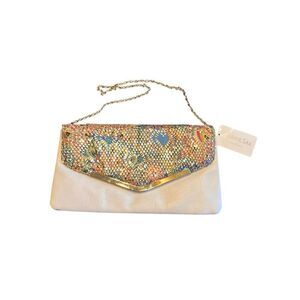 Gunne Sax Jessica McClintock Evening Bag Clutch Envelope boho embroidered